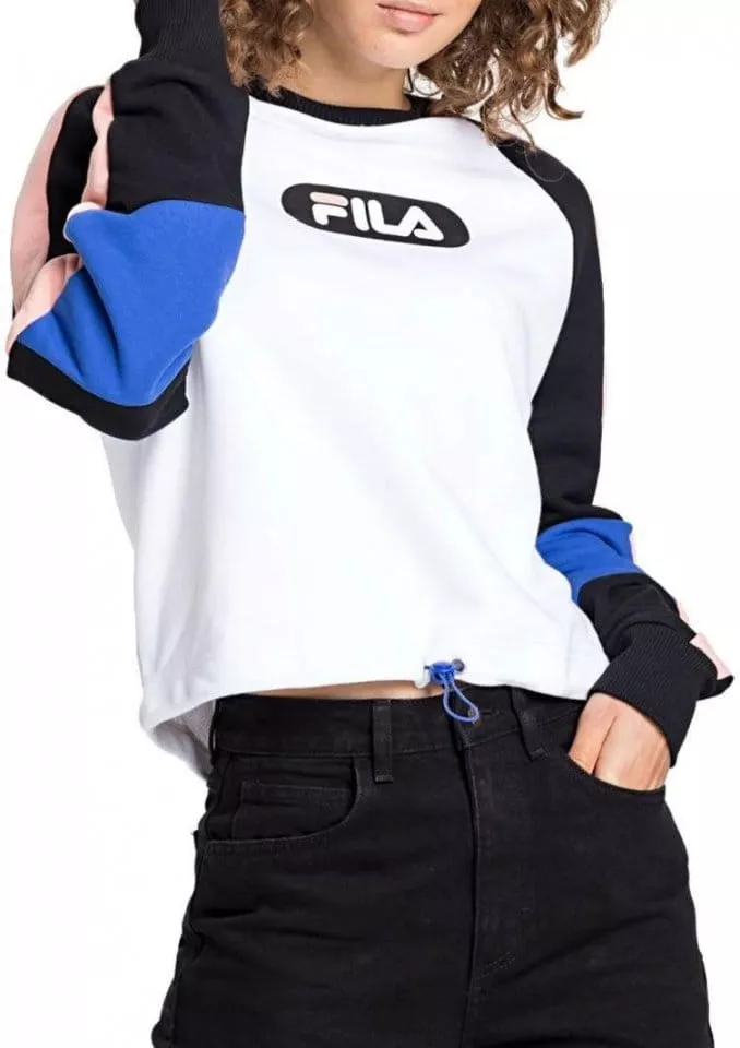 Sweatshirt Fila WOMEN BANE blocked cropped crew sweat