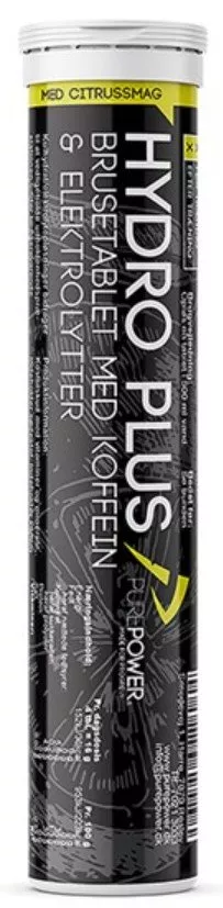 Šumivé energetické tablety Pure Power Hydro Plus Citrus 20 x 4 g