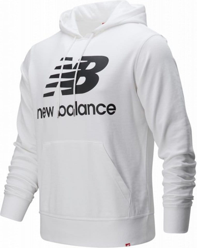 Hooded sweatshirt New Balance M NB ESSENTIALS STACKED LOGO PO