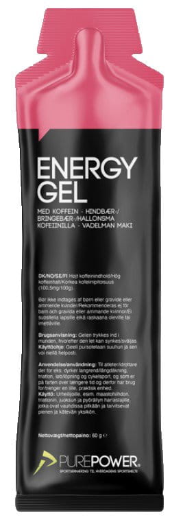 energetici Pure Power Energy Gel Caffeine: Raspberry 60 g