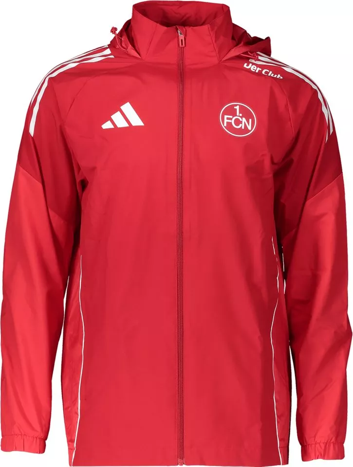 Kurtka z kapturem adidas 1. FC Nürnberg Rain Jacket