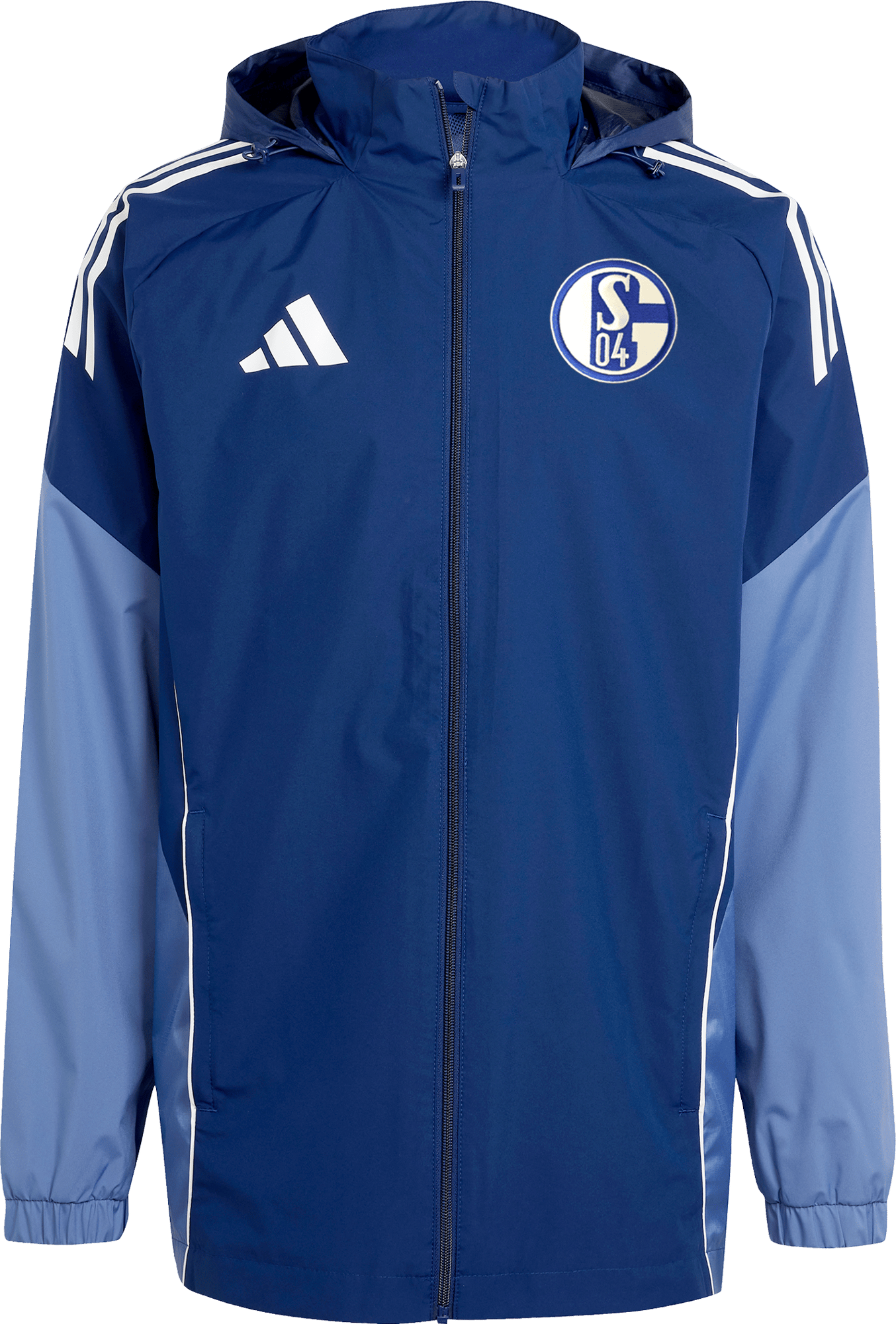 Kurtka z kapturem adidas FC Schalke 04 Rain Jacket