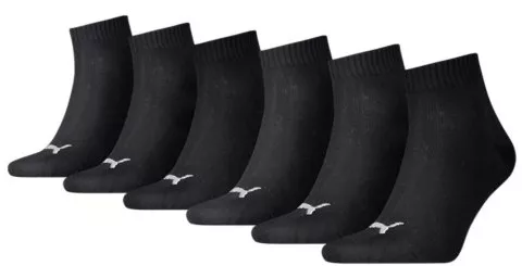 Unisex Quarter Plain 6 Pack Socks