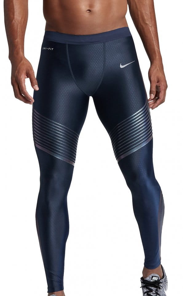 Nike Blueblack Power Speed Running Tights outlet Stripe Yoga Small Activewear Leggings