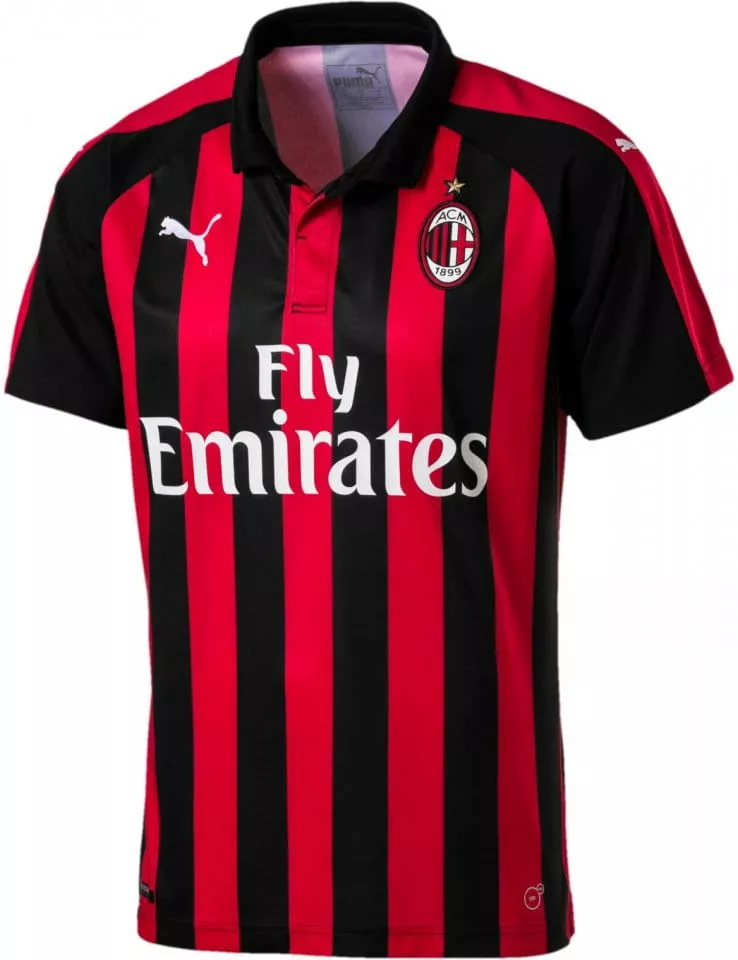 Camiseta de fútbol Puma AC Milan HOME Shirt Replica SS with Spon 2018/19