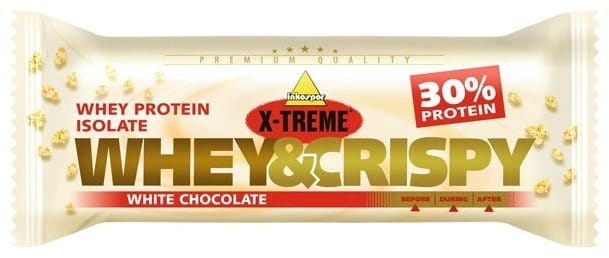 Barres et biscuits protéinés Inkospor X-TREME When&Crispy white chocolate bar
