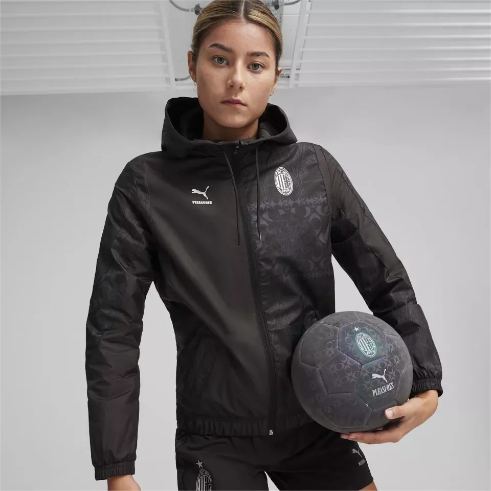 Bunda s kapucňou Puma AC Milan x Pleasures Prematch Jacket Womens