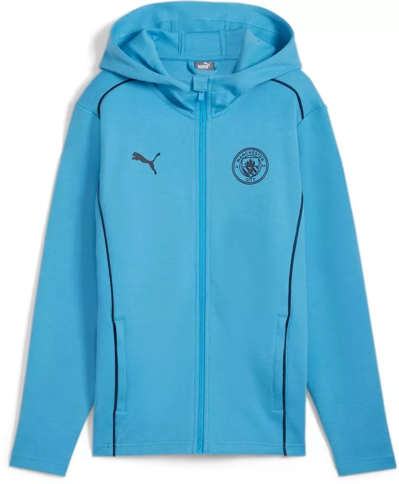 Hupullinen takki Puma MCFC Casuals Hooded Jkt Jr