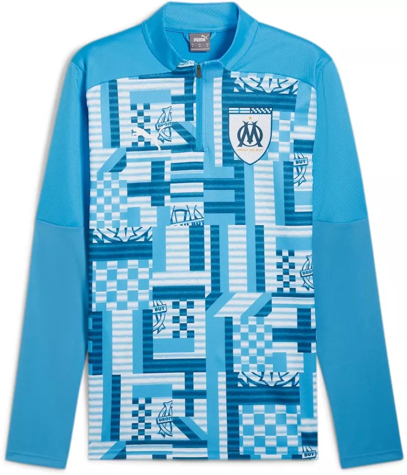 Puma OM Prematch 1/4 Zip Top Hosszú ujjú póló