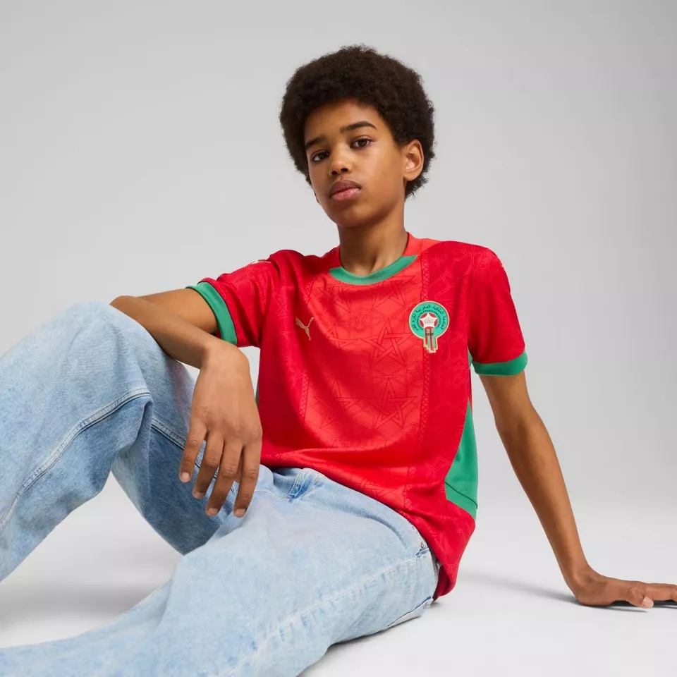 Camiseta de fútbol Puma Morocco 2025 Home Jersey Youth