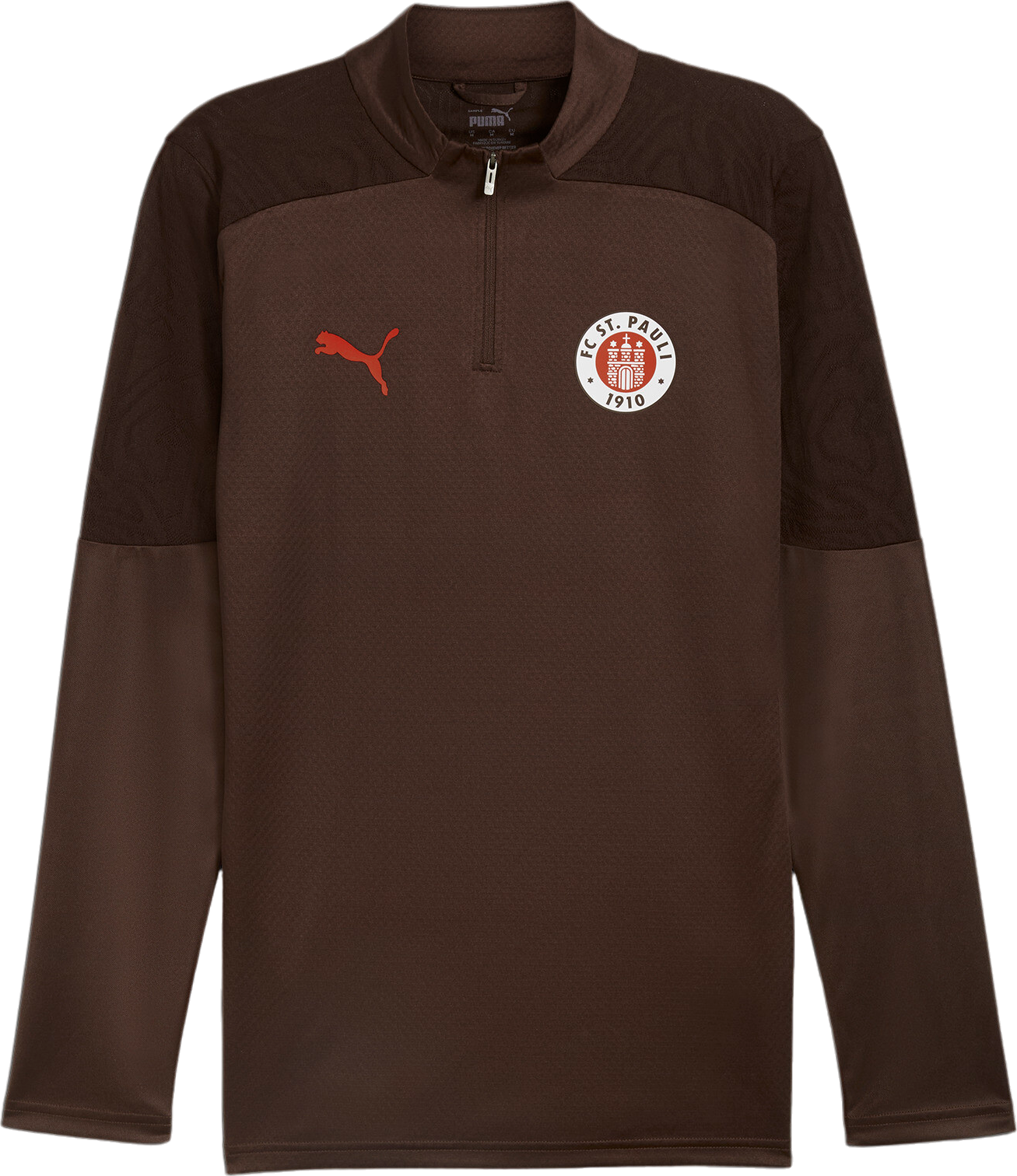 Camiseta de manga larga Puma FC St. Pauli Quarter-Zip Training Top Men