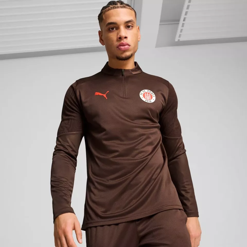 Camiseta de manga larga Puma FC St. Pauli Quarter-Zip Training Top Men