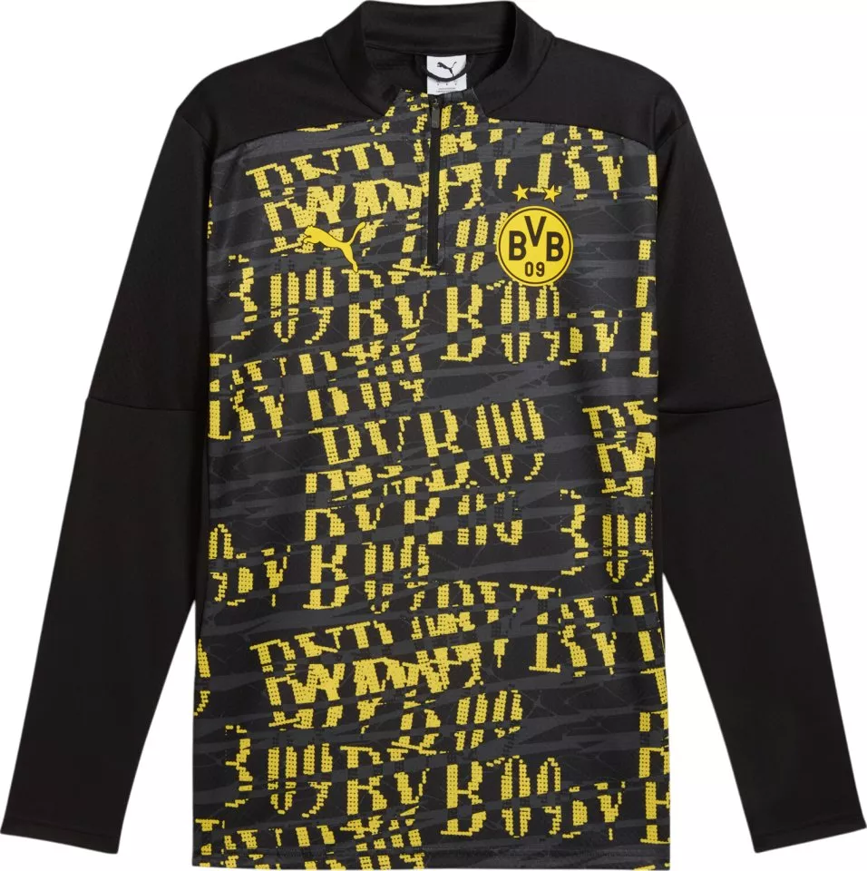 Långärmad T-shirt Puma Borussia Dortmund Pre-match Quarter-Zip Top Men 2024/25