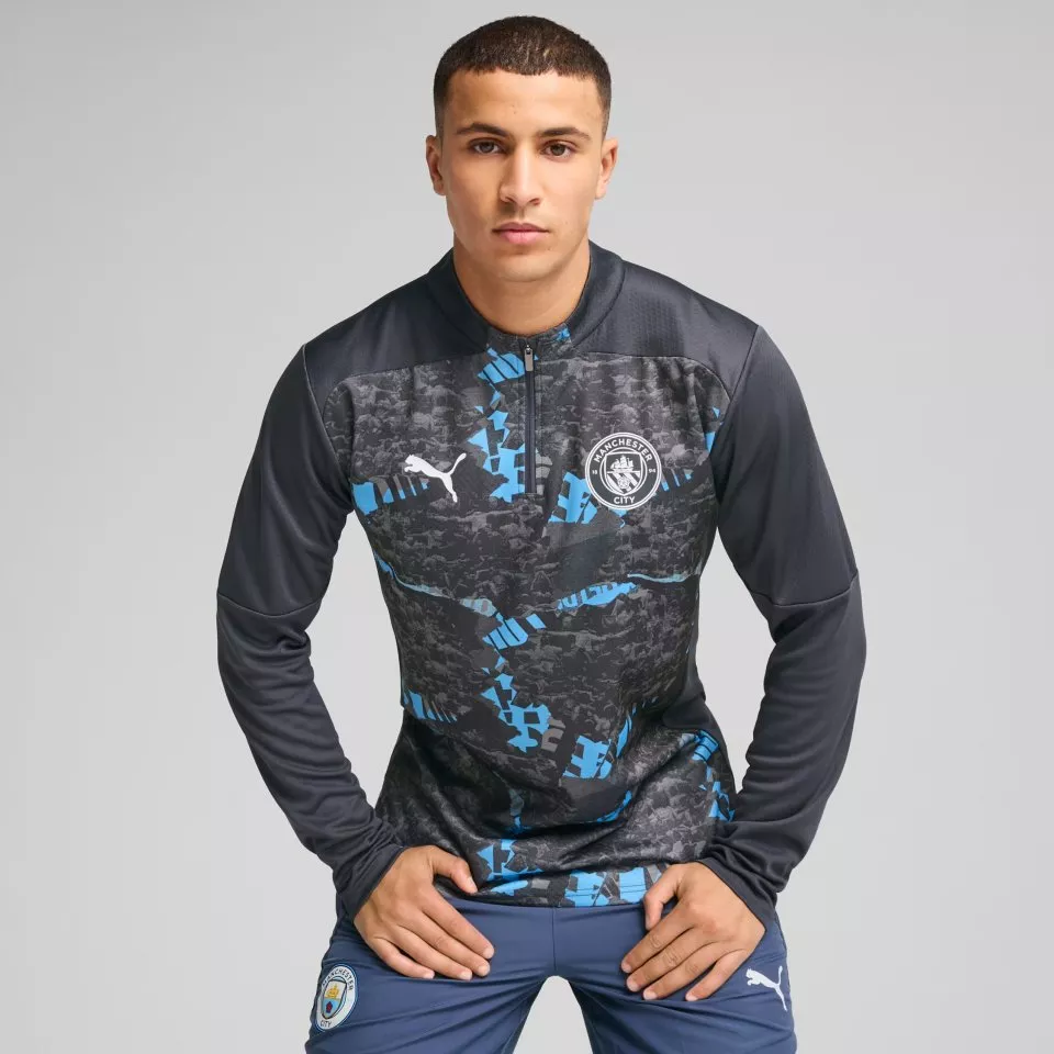 Majica z dolgimi rokavi Puma Manchester City Pre-match Quarter-Zip Top Men 2024/25
