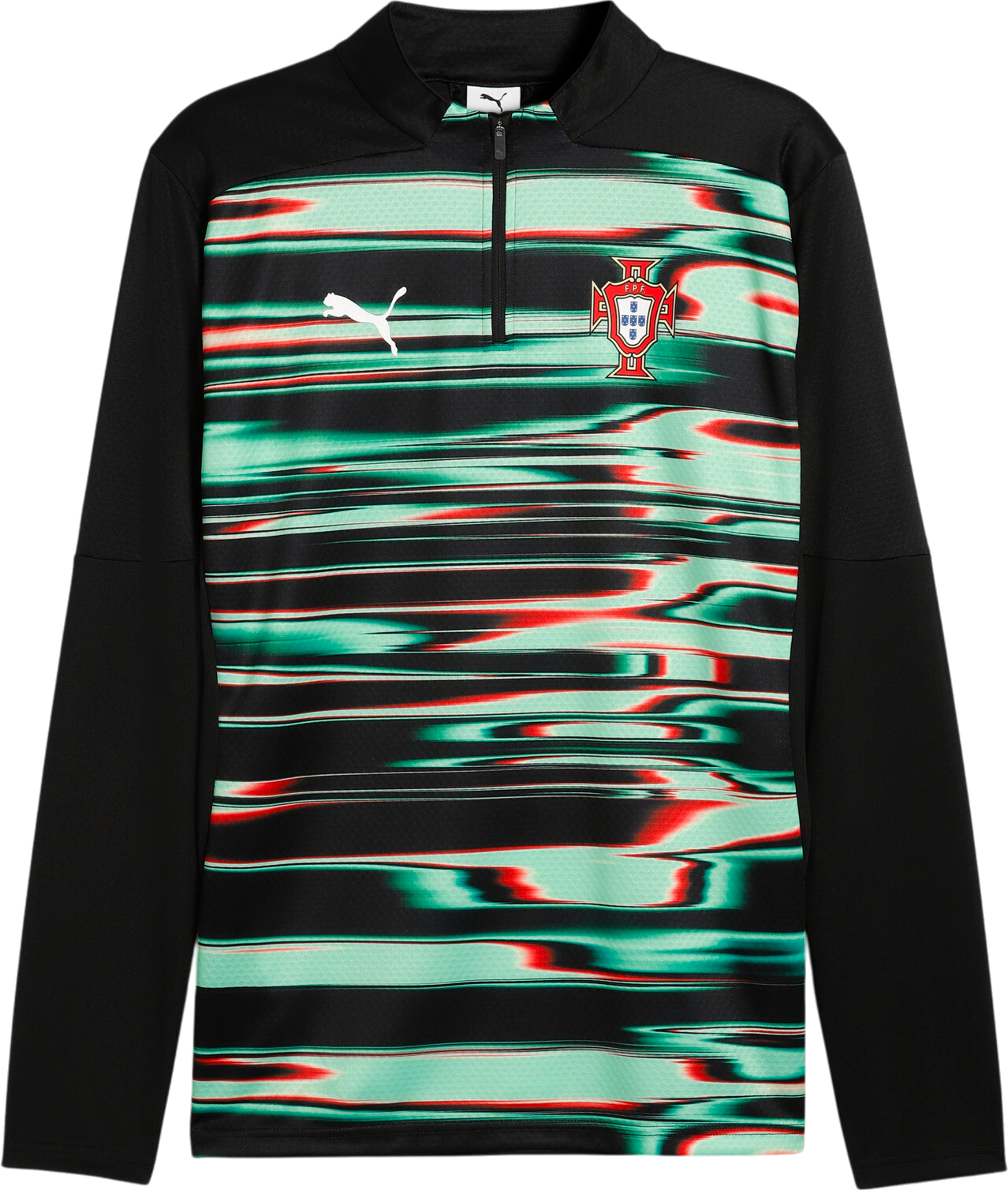 Tričko s dlhým rukávom Puma Portugal Pre-match Quarter-Zip Top Men