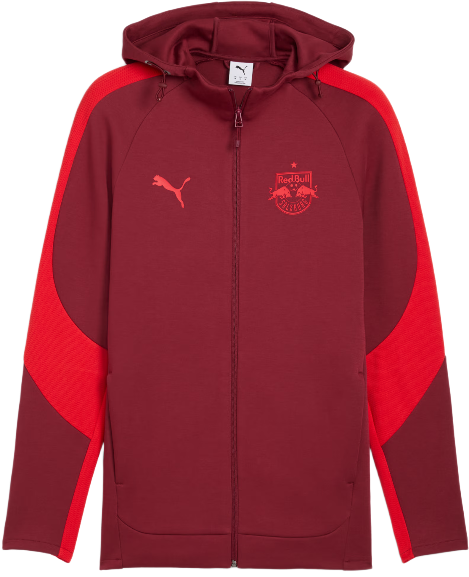 Sweatshirt com capuz Puma Red Bull Salzburg Evostripe Hooded Jacket 2025/26