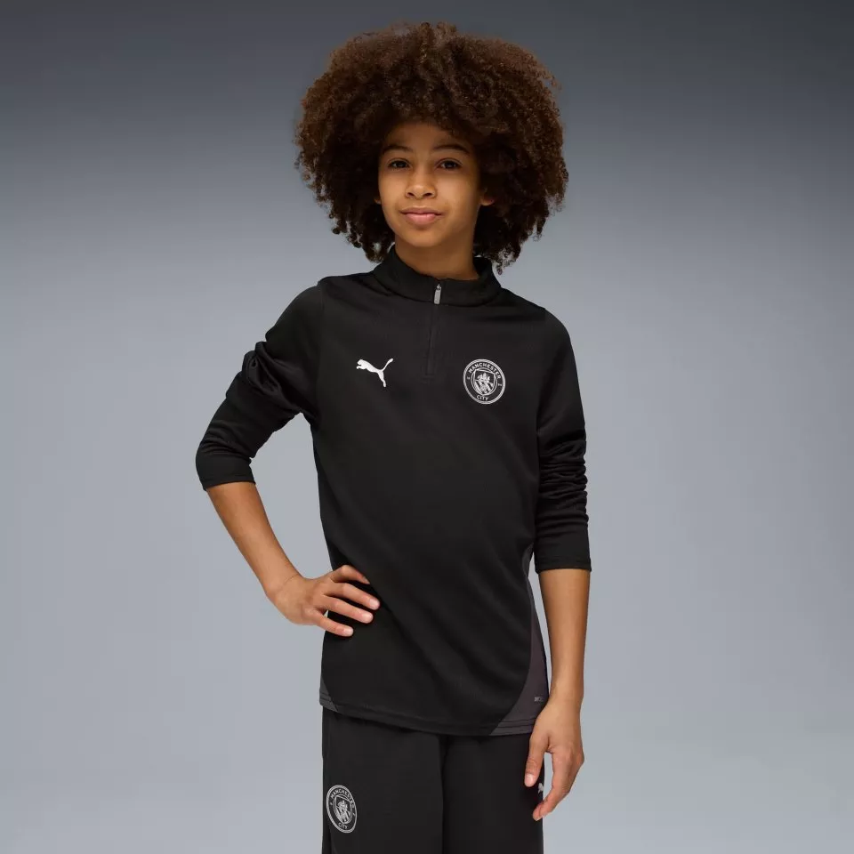 Långärmad T-shirt Puma Manchester City Training 1/4 Zip Top Jr 2025/26