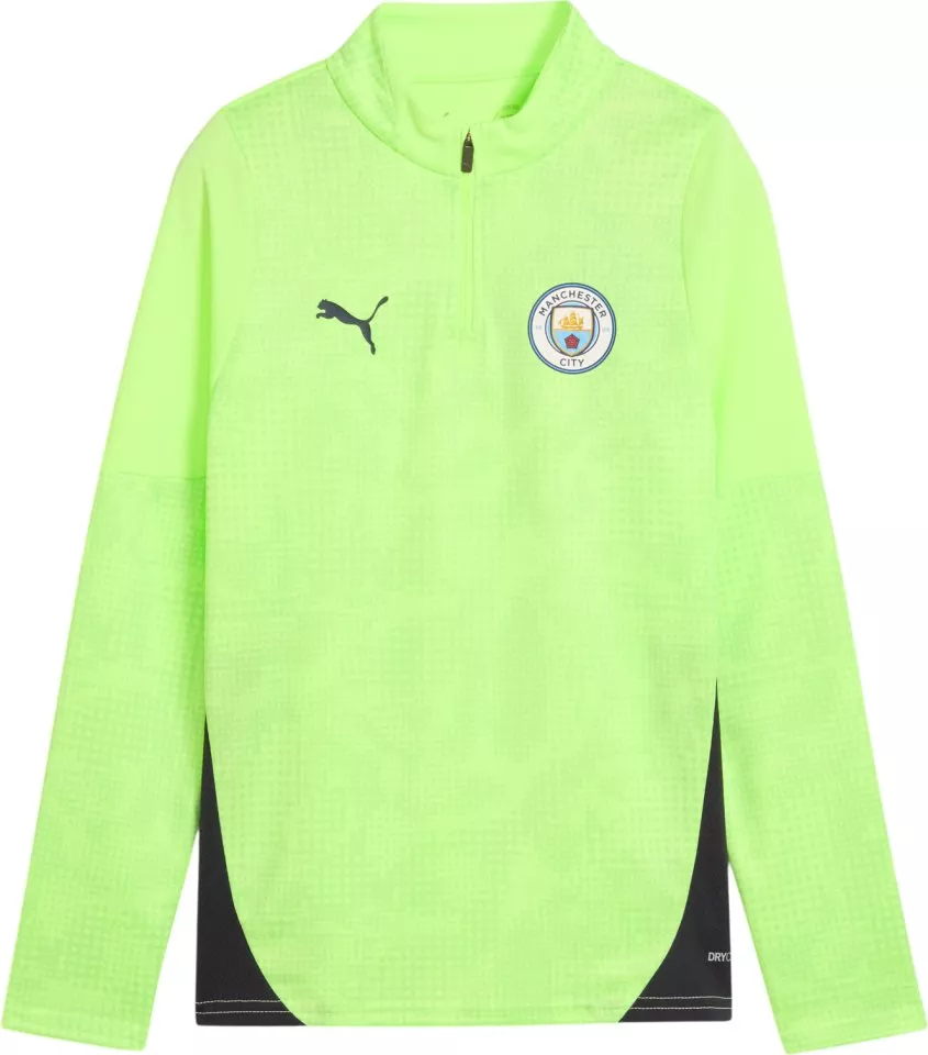 Тениска с дълъг ръкав Puma Manchester City Training 1/4 Zip Top Jr 2025/26