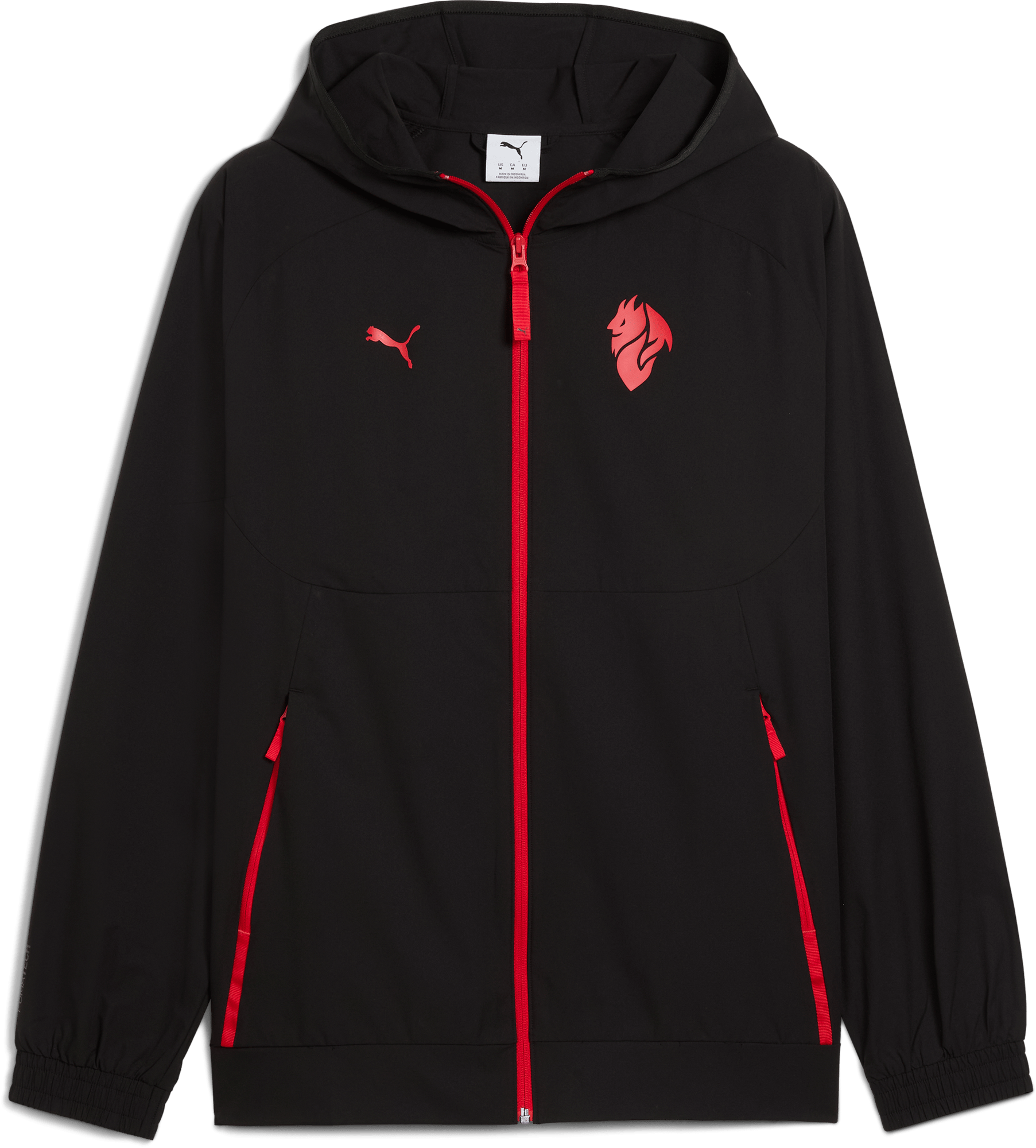 Jacheta cu gluga Puma AC Milan TECH Woven Jacket