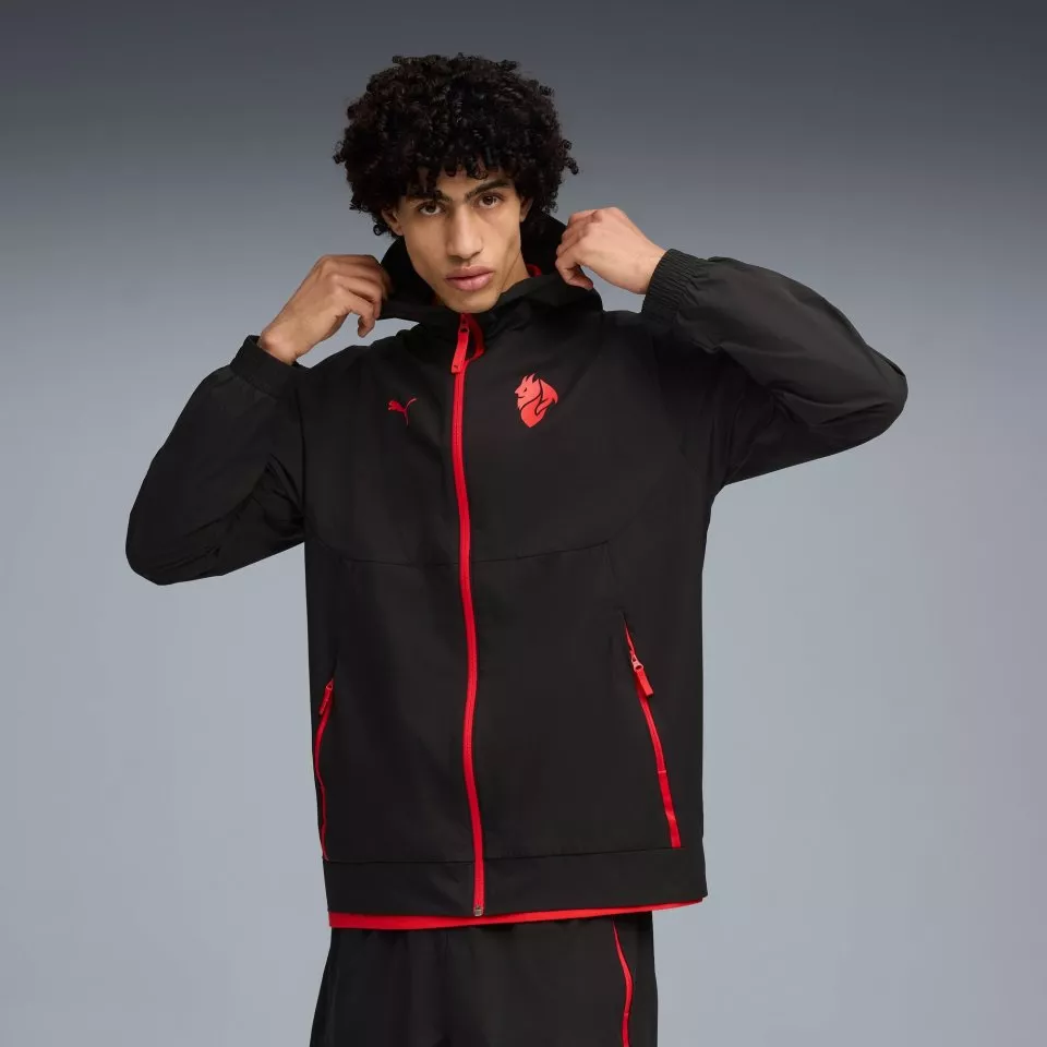 Jacheta cu gluga Puma AC Milan TECH Woven Jacket