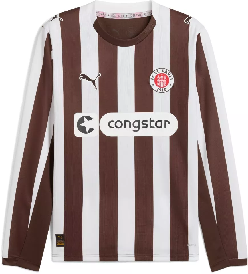 Dres s dlhým rukávom Puma FC St. Pauli Long Sleeve Home Jersey 2025/26