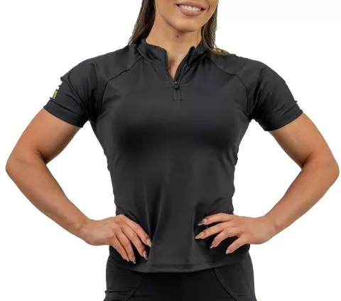 NEBBIA Women s Compression Zipper Shirt INTENSE Ultimate Gold