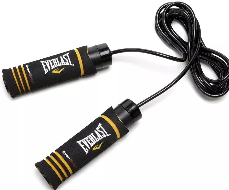 Springseil Everlast EVERGRIP WEIGHTED JUMP ROPE BLACK