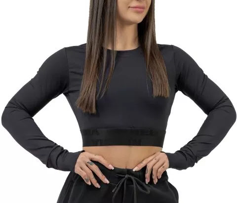 NEBBIA Women s Long Sleeve Crop Top INTENSE Perform