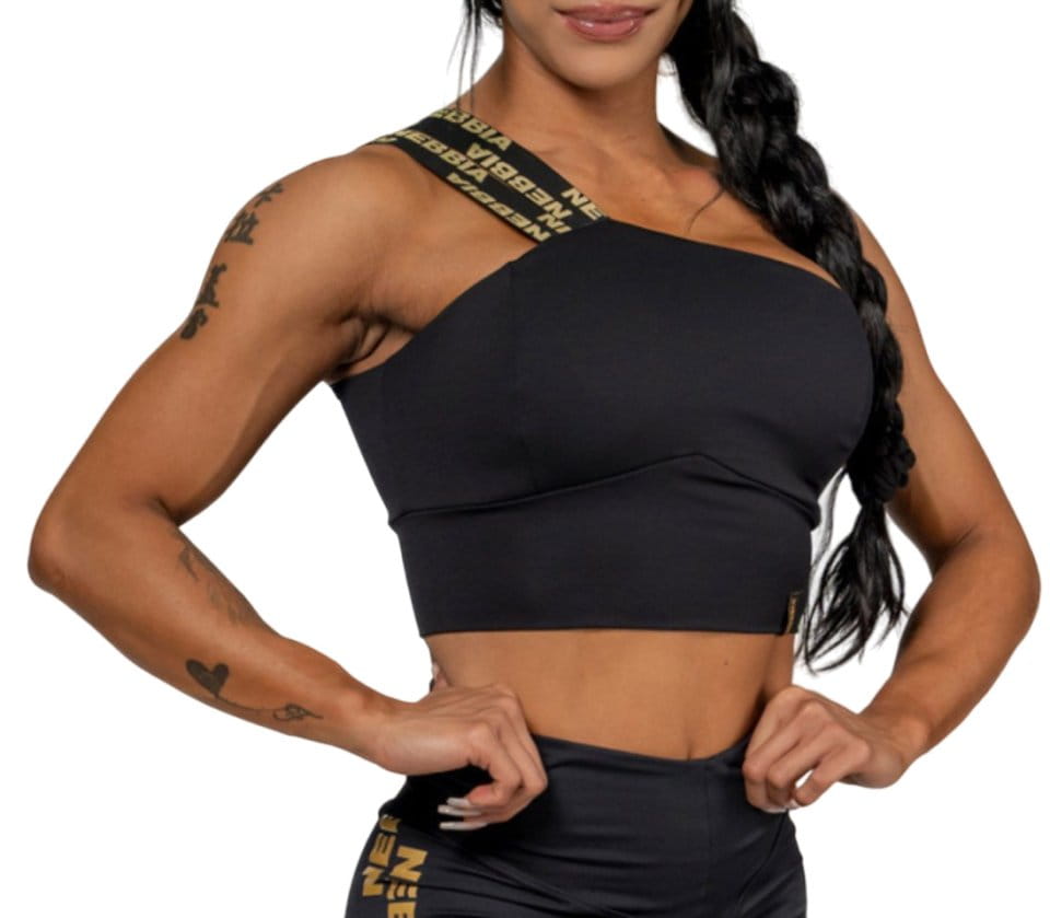 Podprsenka NEBBIA Women s High Support Sports Bra INTENSE Asymmetric Gold