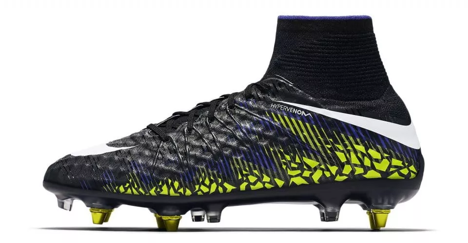 Nike hypervenom black volt best sale