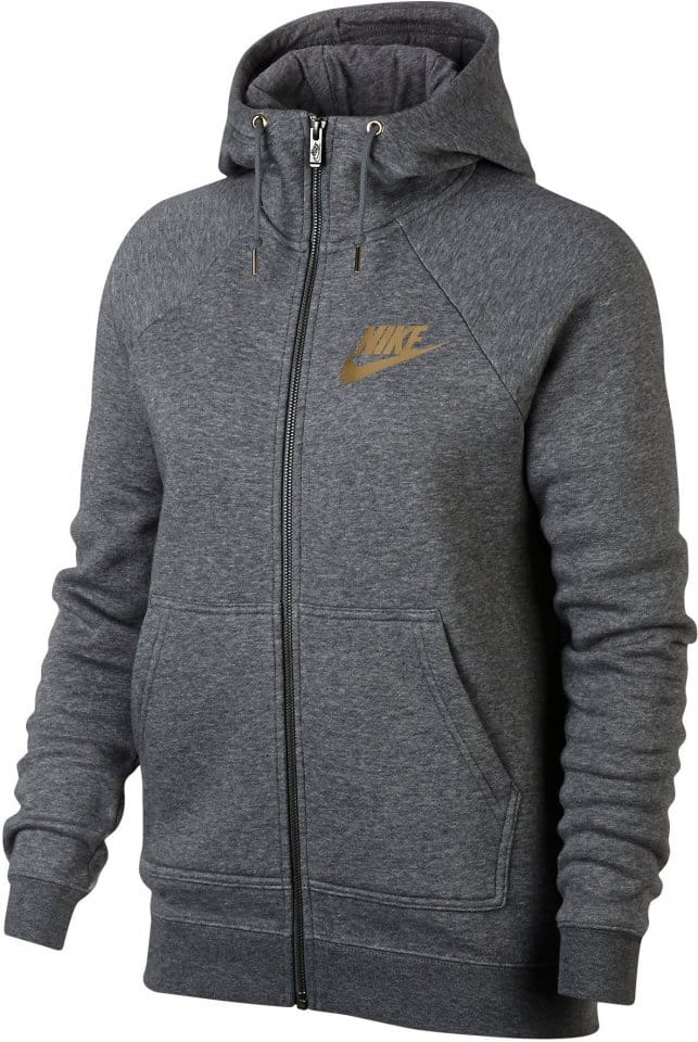 Hooded sweatshirt Nike W NSW RALLY HOODIE FZ METALLIC Top4Running