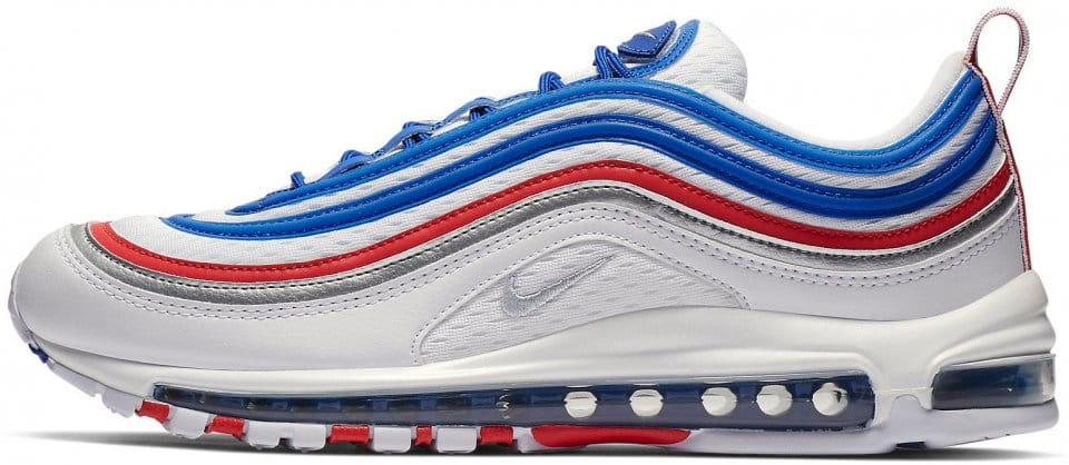 Nike air max 97 white blue and red best sale