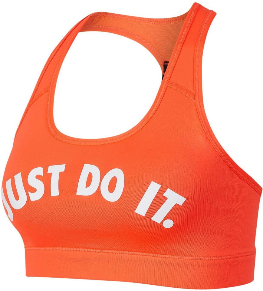 neon orange nike sports bra