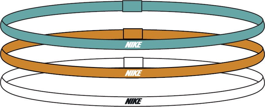 Opaska na głowę Nike ELASTIC HEADBANDS 2.0 3 PK