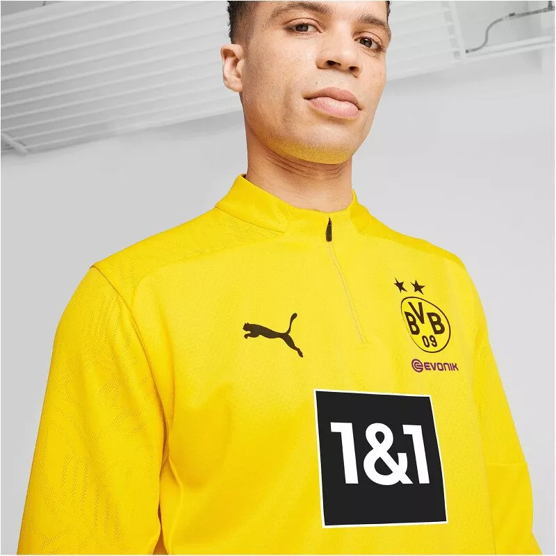 Camiseta de manga larga Puma BVB Training 1/4 Zip Top with Sponsor
