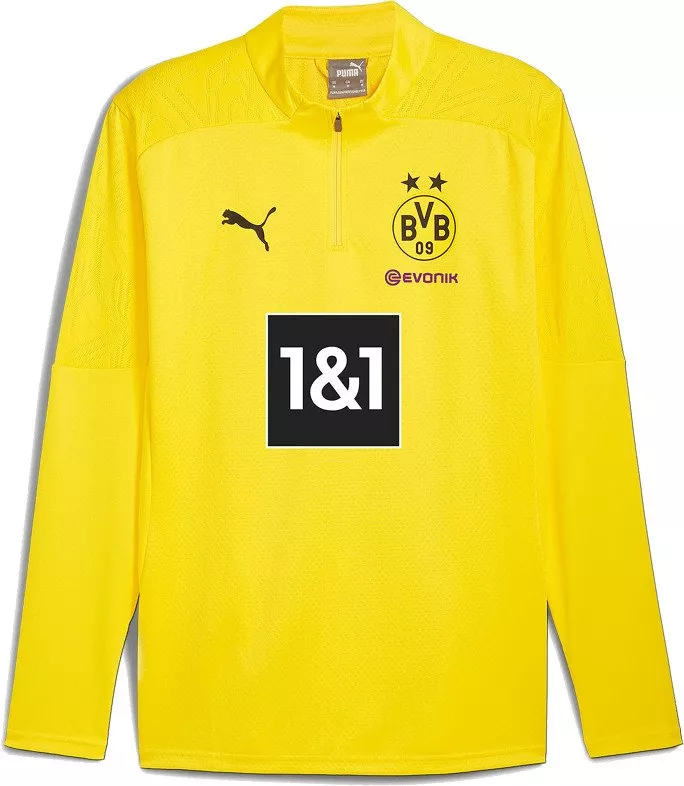 Camiseta de manga larga Puma BVB Training 1/4 Zip Top with Sponsor
