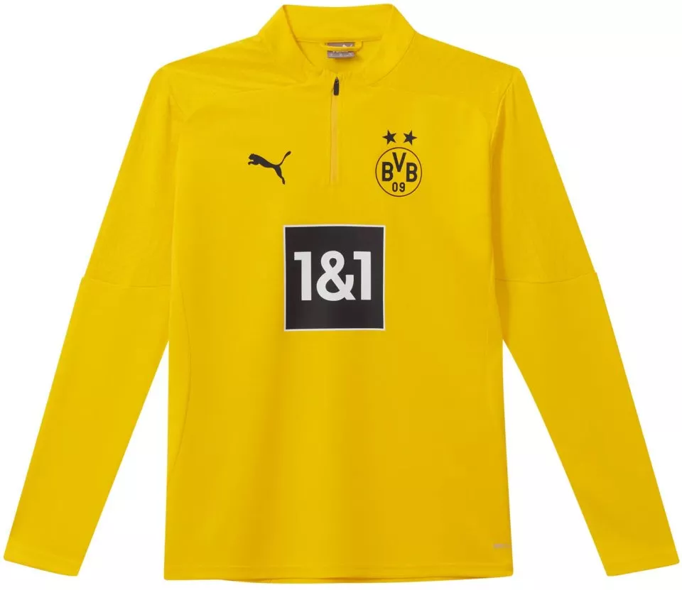 Long-sleeve T-shirt Puma BVB Training 1/4 Zip Top Jr with Sponsor
