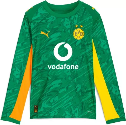 Borussia Dortmund Goalkeeper Replica Long Sleeve Jersey 2025/26 Kids
