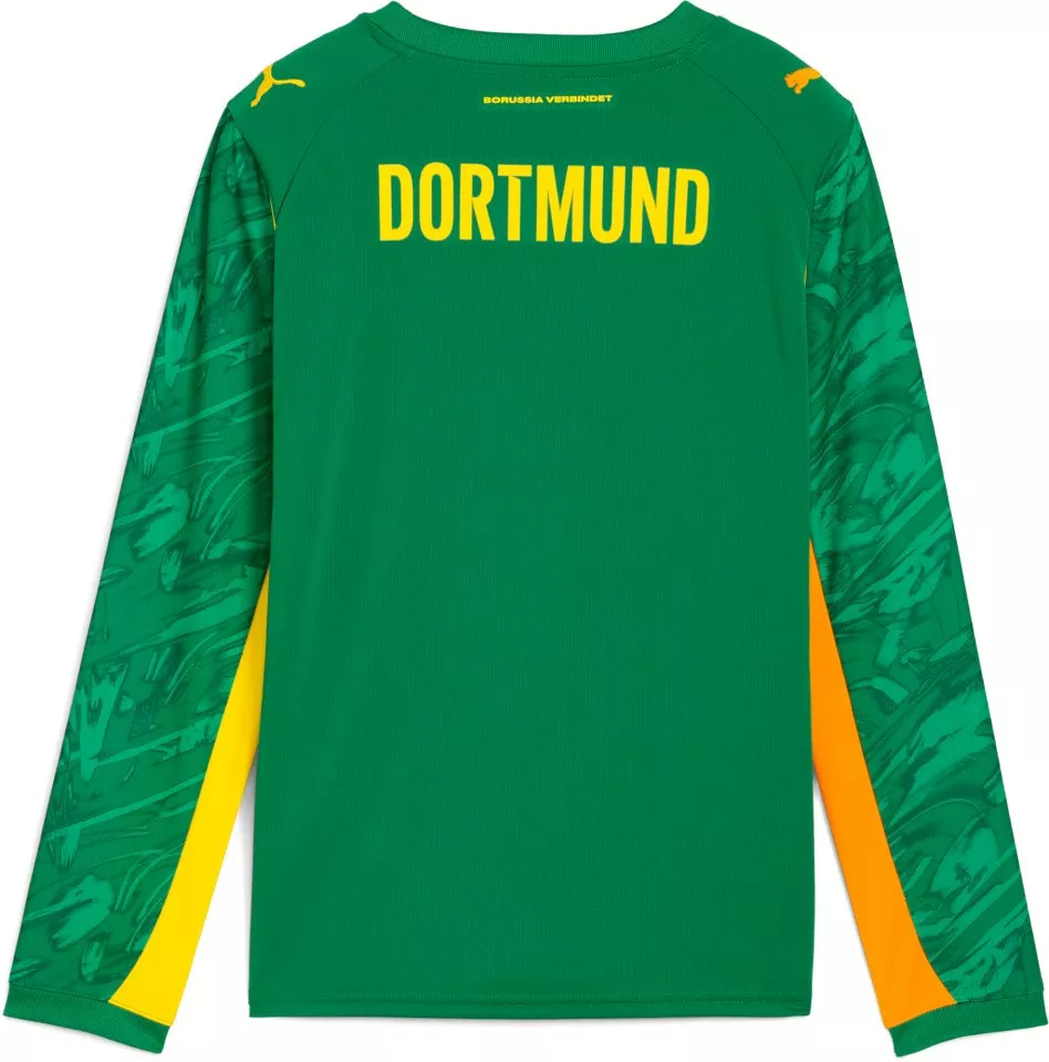 Pitkähihainen paita Puma Borussia Dortmund Goalkeeper Replica Long Sleeve Jersey 2025/26 Kids