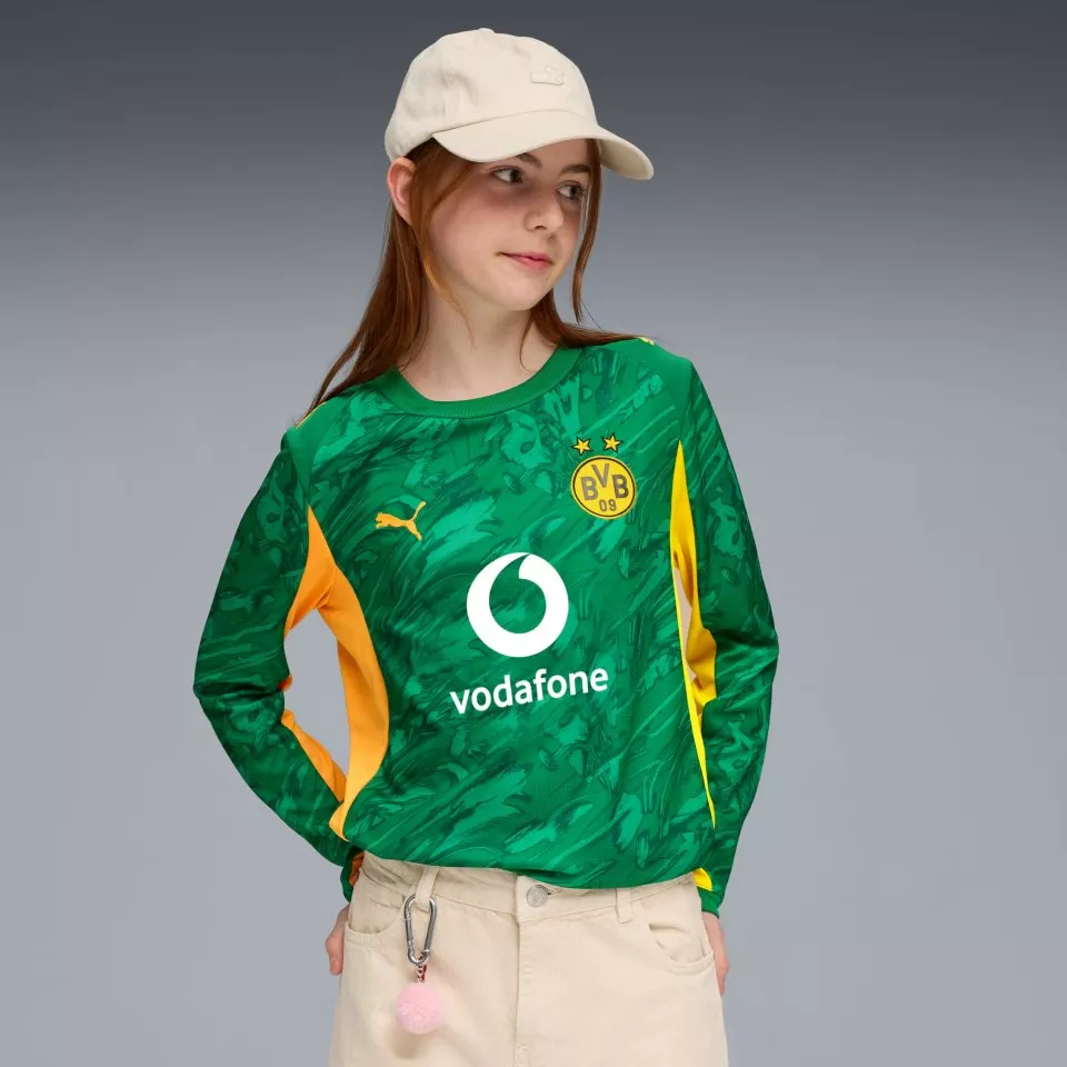 Pitkähihainen paita Puma Borussia Dortmund Goalkeeper Replica Long Sleeve Jersey 2025/26 Kids