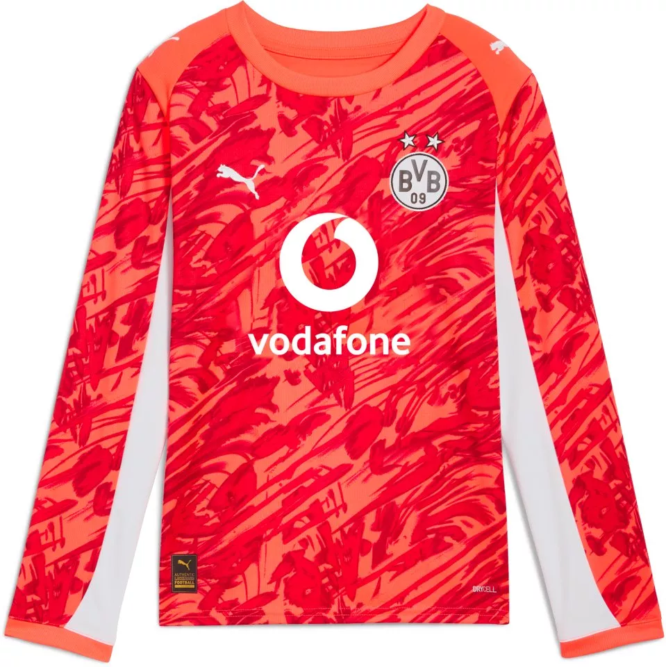 Langærmet trøje Puma Borussia Dortmund Goalkeeper Replica Long Sleeve Jersey 2025/26 Kids