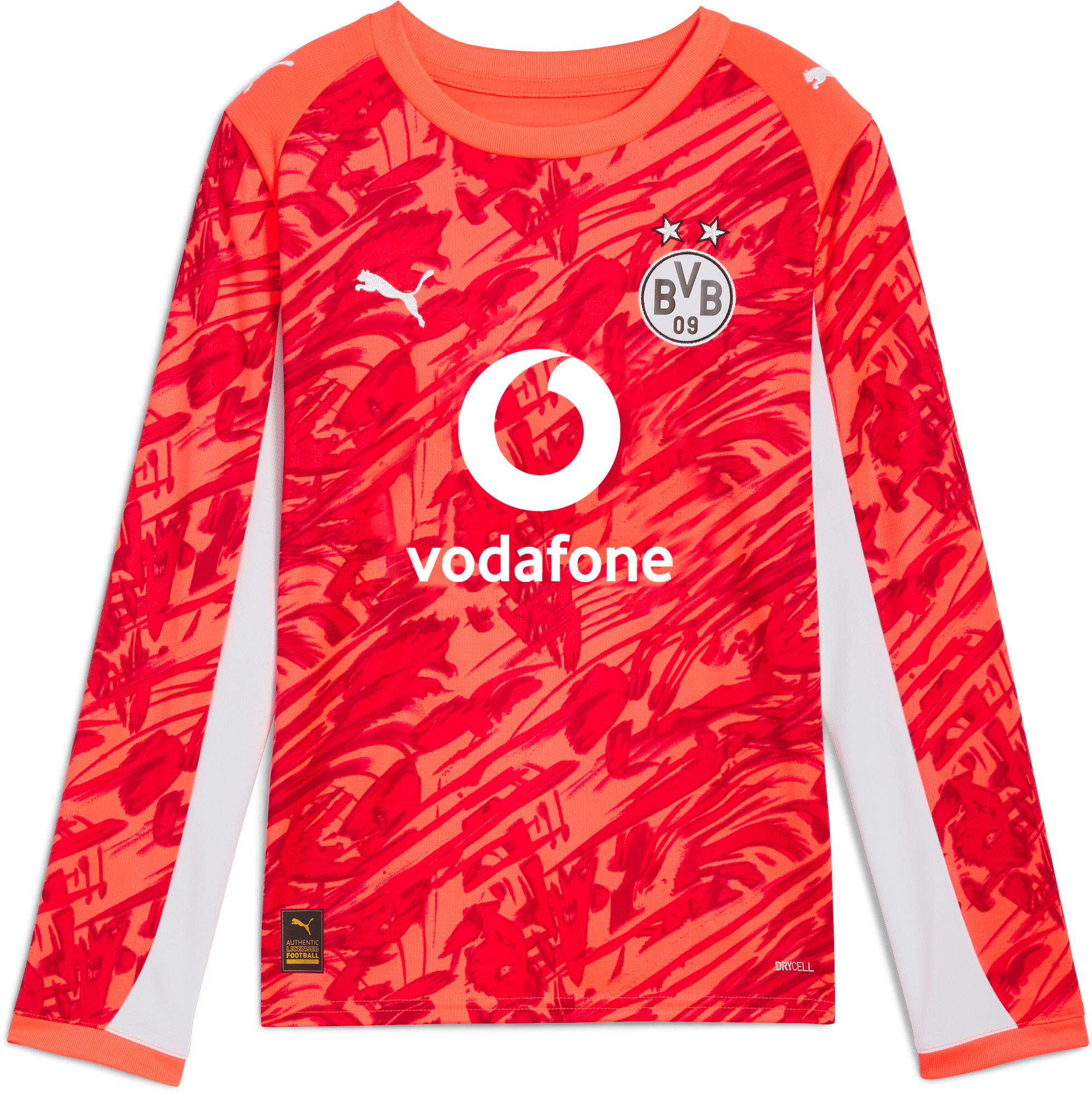 Langærmet trøje Puma Borussia Dortmund Goalkeeper Replica Long Sleeve Jersey 2025/26 Kids