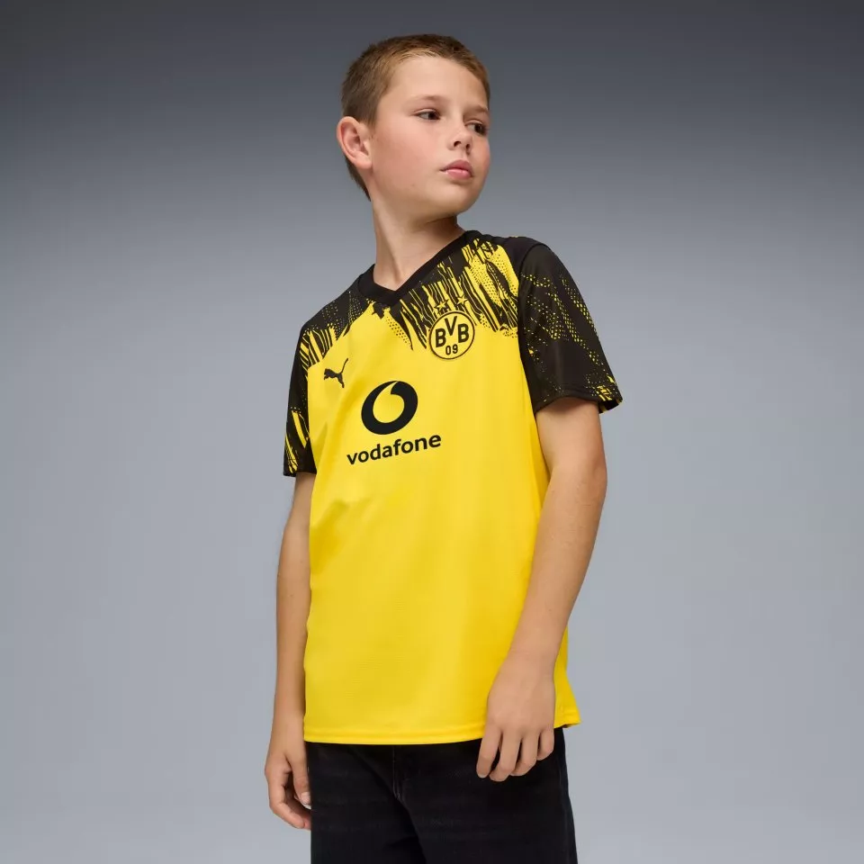 Puma Borussia Dortmund Home Jersey Replica 2025/26 Kids Póló