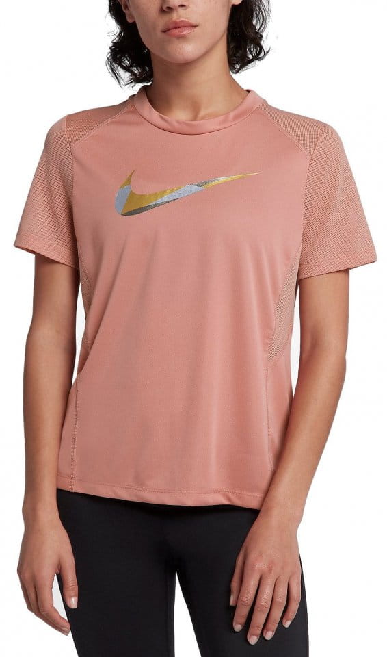 T-shirt Nike W NK MILER TOP SS METALLIC - Top4Running.com