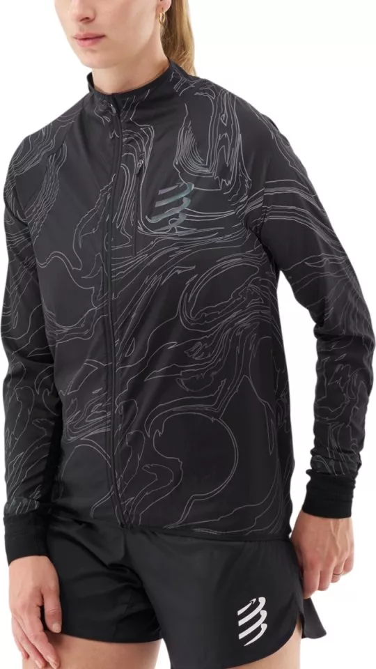 Jakna s kapuljačom Compressport Hurricane Windproof Jacket W Aurora