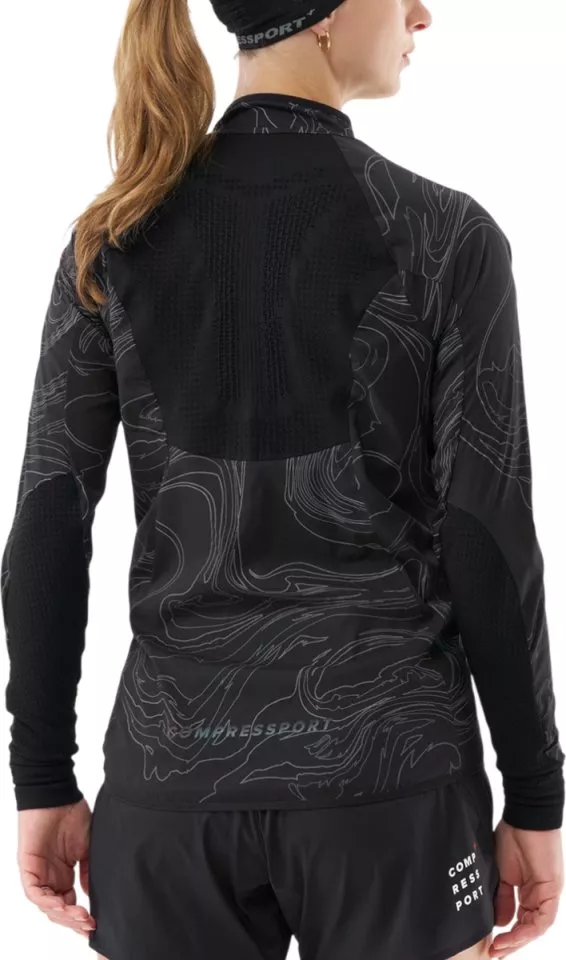Jakna s kapuljačom Compressport Hurricane Windproof Jacket W Aurora
