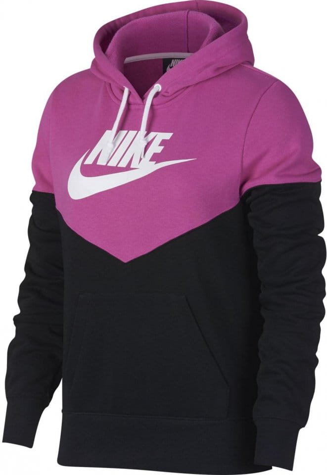 nike women's sportswear heritage fleece sweatshirt