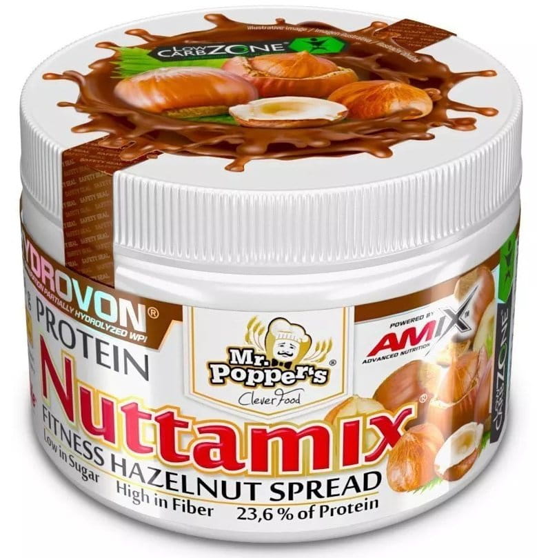 Proteinové lískooříškové máslo Amix Nuttamix 250g