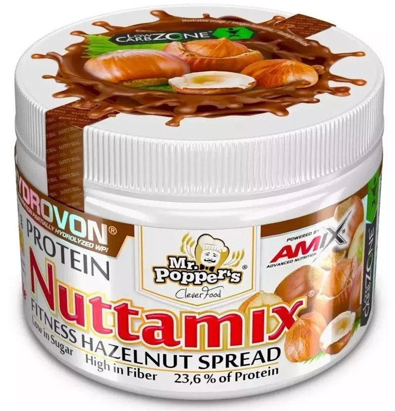Proteinové lískooříškové máslo Amix Nuttamix 250g