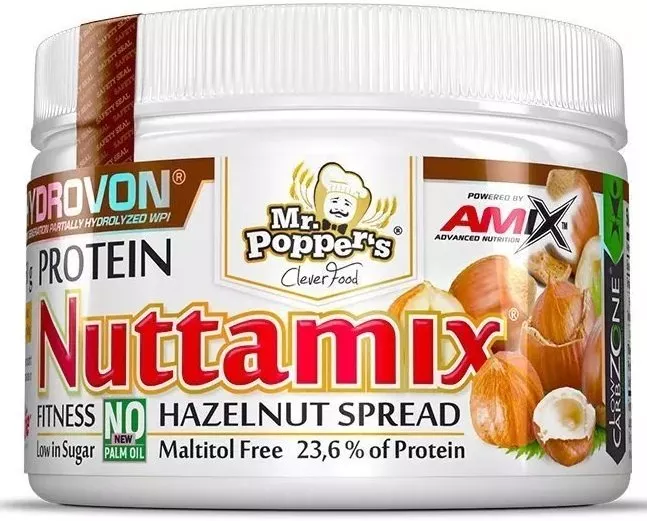 Proteinové lískooříškové máslo Amix Nuttamix 250g